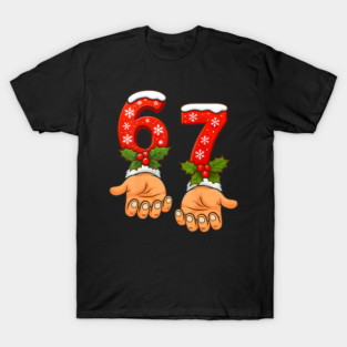 67 Meme Couple Pajamas Christmas Matching T-Shirt