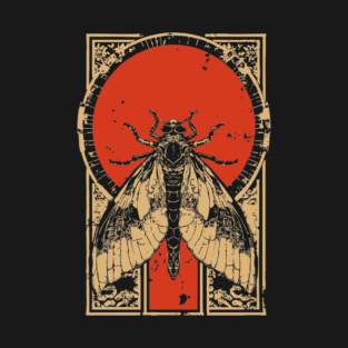 Gothic Luna Moth Japanese Insect Art Moon Moth Design T-Shirt