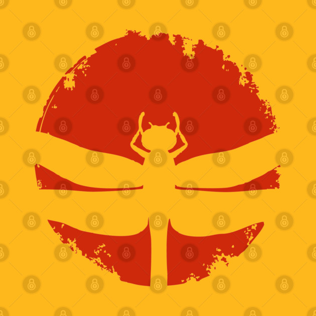 Gothic Dragonfly Japanese Insect Art Minimalist Silhouette Design by TuncGK