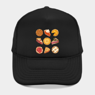 Watercolor Assorted Pies Illustration Hat