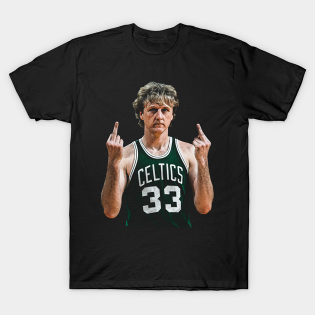 LARRY BIRD VINTAGE MIDDLE FINGER 90S T-Shirt