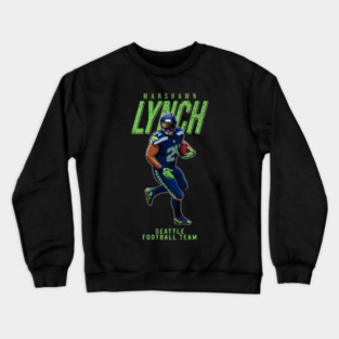 Marshawn Lynch 24 Seattle Football Crewneck Sweatshirt