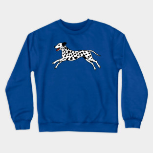 Playful Dalmatian Art Crewneck Sweatshirt