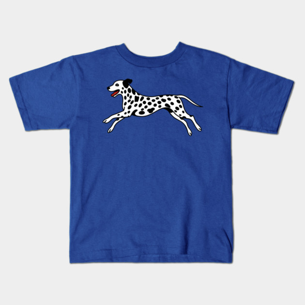 Playful Dalmatian Art Kids T-Shirt by DonWillisJrArt