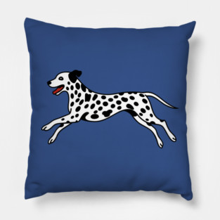 Playful Dalmatian Art Pillow