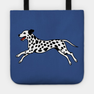 Playful Dalmatian Art Tote