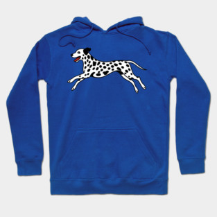 Playful Dalmatian Art Hoodie