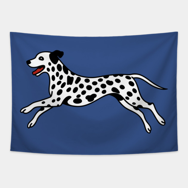 Playful Dalmatian Art Tapestry by DonWillisJrArt