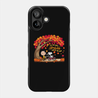 Snoopy And Charlie Happy Fall Autumn Phone Case