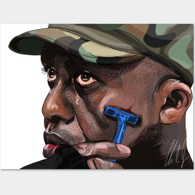 Predator: Mac Sweat Shaving Wall Art by 51Deesigns