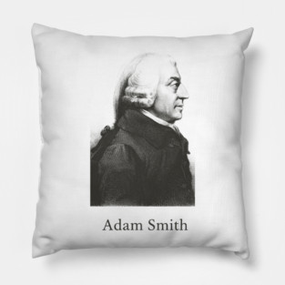Adam Smith Portrait Pillow