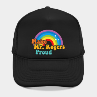 Make Mr. Rogers Proud Rainbow Hat