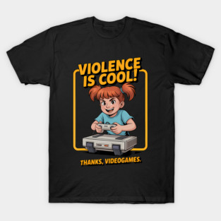 Retro Game Violence Still Cool Laughing Now T-Shirt