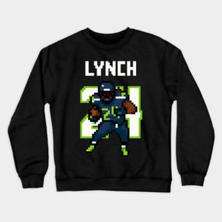 Marshawn Lynch #24 – 8-Bit Seahawks Legend Crewneck Sweatshirt