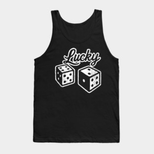 Lucky Casino Dices Gambler Vibes Tank Top