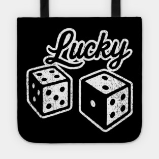 Lucky Casino Dices Gambler Vibes Tote