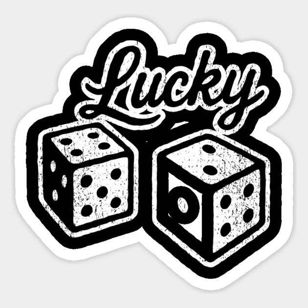 Lucky Casino Dices Gambler Vibes Magnet by Anticorporati