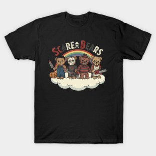 Scare Bears Horror Movie Characters T-Shirt