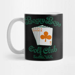 Bogey Boys Seattle Golf Club Royal Flush Retro Emblem Mug