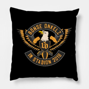 Böhse Onkelz Eagle Shield 2018 Stadium Tour Hard Rock Badge Pillow