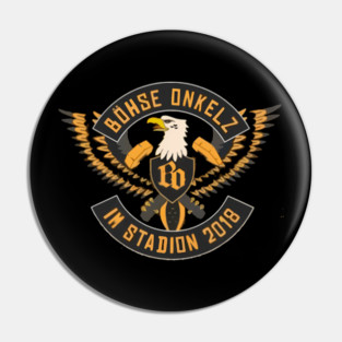 Böhse Onkelz Eagle Shield 2018 Stadium Tour Hard Rock Badge Pin
