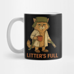 Litter’s Full Cat Parody Funny Cat Christmas “Litter’s Full” Mug