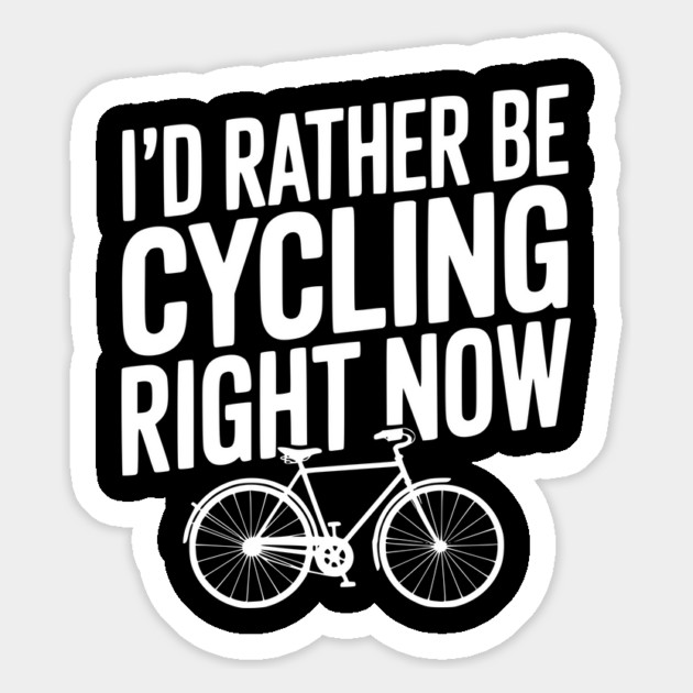 I’d Rather Be Cycling Right Now Magnet by Frank Ring