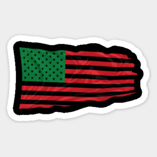 Pan-African American Flag - Red, Black, and Green Unity Magnet