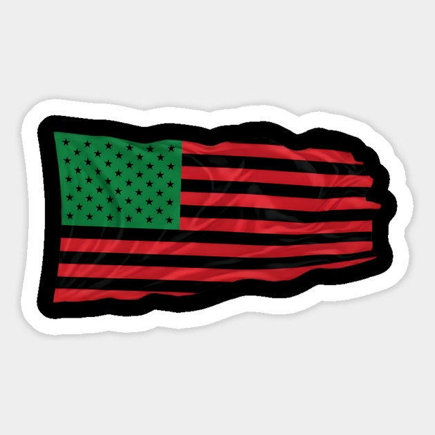 Pan-African American Flag - Red, Black, and Green Unity Magnet by UrbanLifeApparel