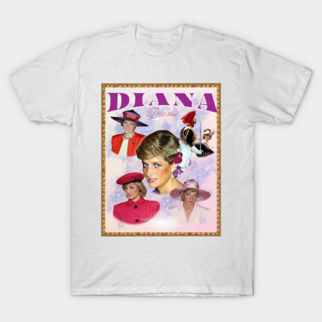 Diana Princess, In Remembrance and Love, Retro Art T-Shirt by Art2Wear