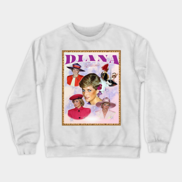 Diana Princess, In Remembrance and Love, Retro Art Crewneck Sweatshirt by Art2Wear