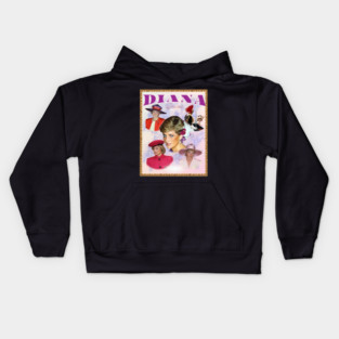 Diana Princess, In Remembrance and Love, Retro Art Kids Hoodie