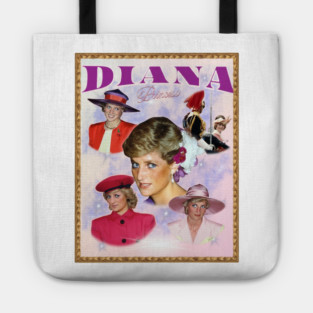 Diana Princess, In Remembrance and Love, Retro Art Tote