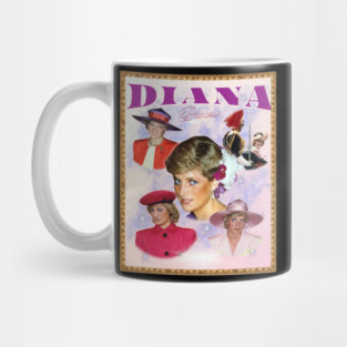 Diana Princess, In Remembrance and Love, Retro Art Mug