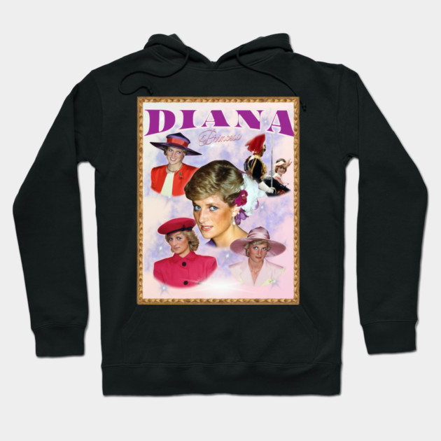 Diana Princess, In Remembrance and Love, Retro Art Hoodie by Art2Wear