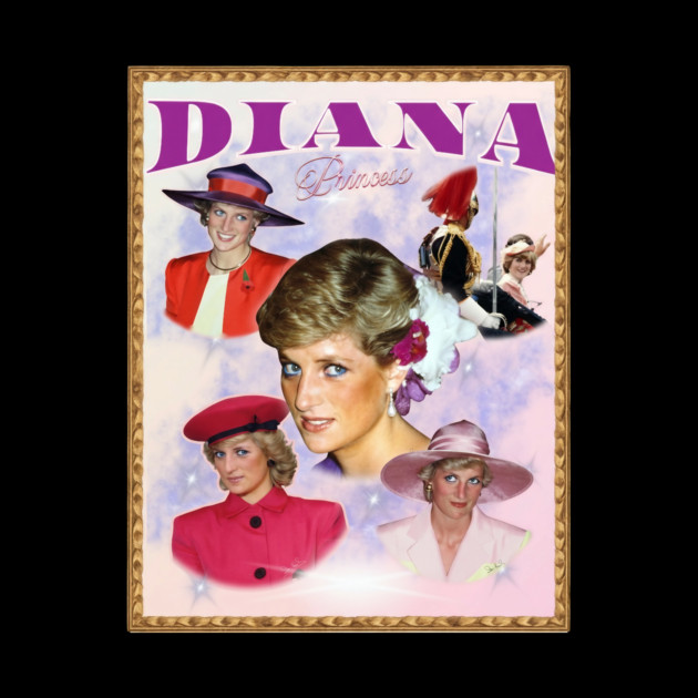 Diana Princess, In Remembrance and Love, Retro Art by Art2Wear