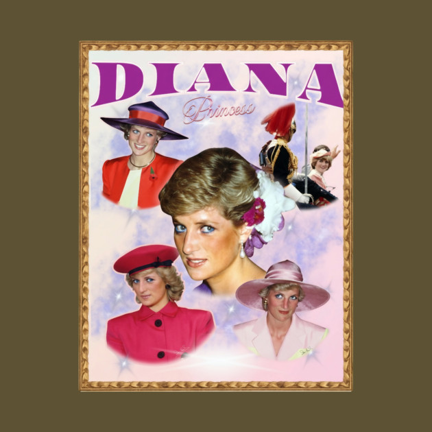 Diana Princess, In Remembrance and Love, Retro Art by Art2Wear
