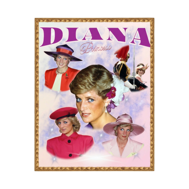 Diana Princess, In Remembrance and Love, Retro Art by Art2Wear