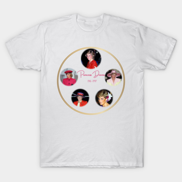 Princess Diana Remembrance - Icon Collage 1961-1997 T-Shirt by Art2Wear