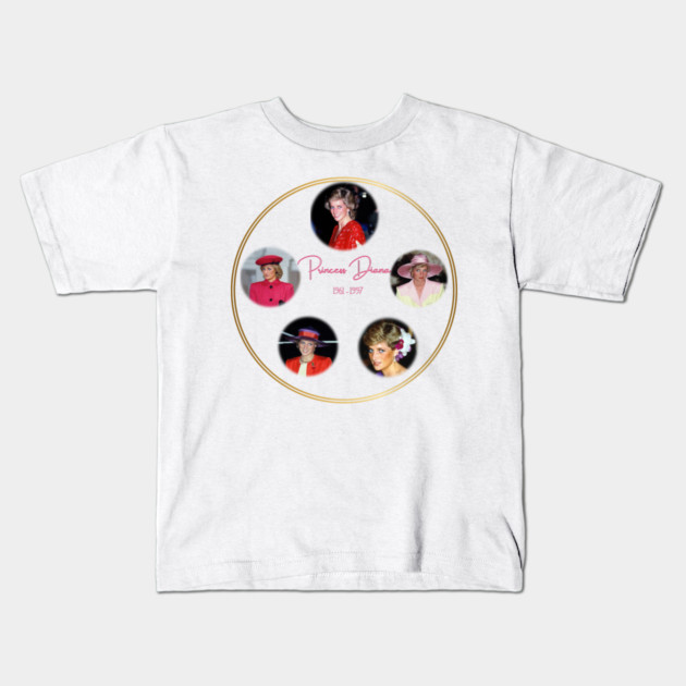 Princess Diana Remembrance - Icon Collage 1961-1997 Kids T-Shirt by Art2Wear