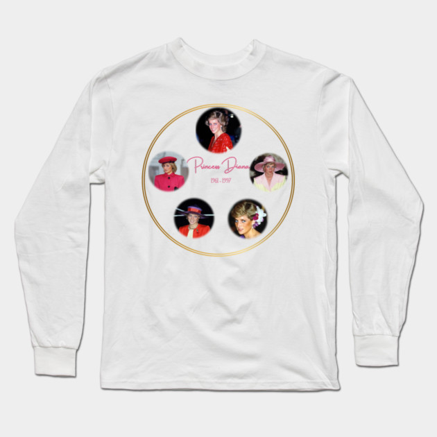 Princess Diana Remembrance - Icon Collage 1961-1997 Long Sleeve T-Shirt by Art2Wear