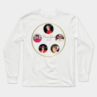 Princess Diana Remembrance - Icon Collage 1961-1997 Long Sleeve T-Shirt