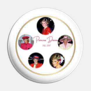 Princess Diana Remembrance - Icon Collage 1961-1997 Pin