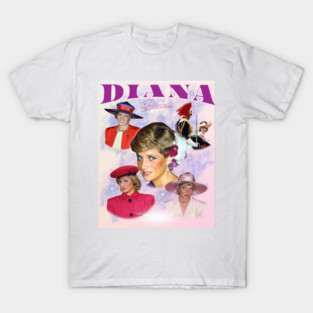 Princess Diana Collage, Queen of Hearts Tribute T-Shirt