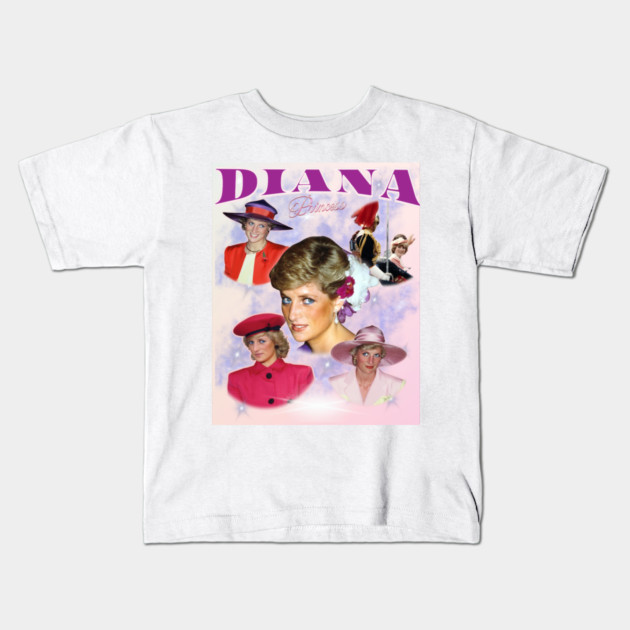 Princess Diana Collage, Queen of Hearts Tribute Kids T-Shirt by Art2Wear