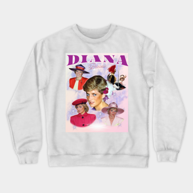 Princess Diana Collage, Queen of Hearts Tribute Crewneck Sweatshirt by Art2Wear
