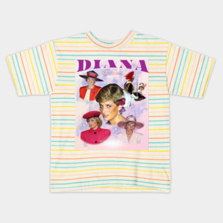 Princess Diana Collage, Queen of Hearts Tribute Kids T-Shirt