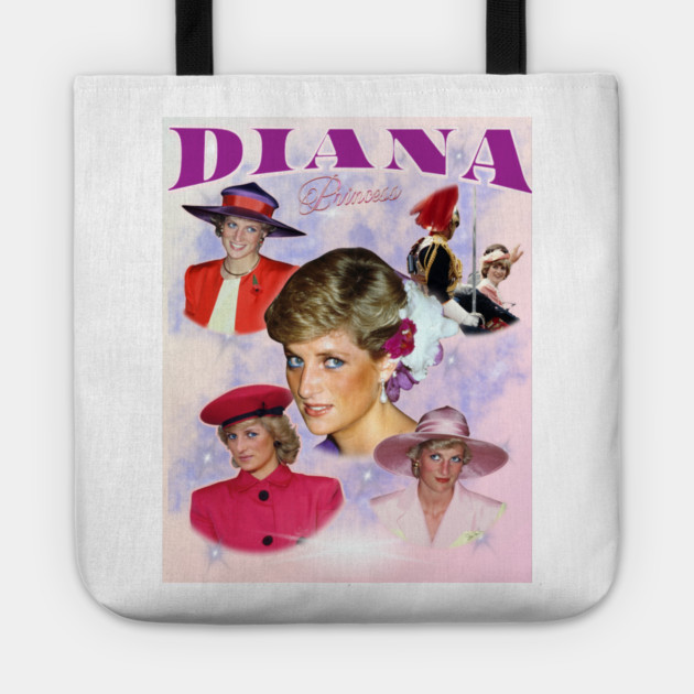 Princess Diana Collage, Queen of Hearts Tribute Tote by Art2Wear