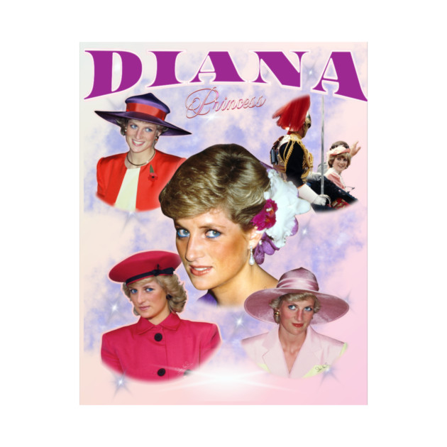 Princess Diana Collage, Queen of Hearts Tribute by Art2Wear