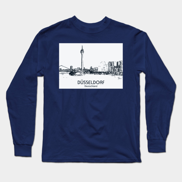 Düsseldorf - Germany Long Sleeve T-Shirt by Lakeric